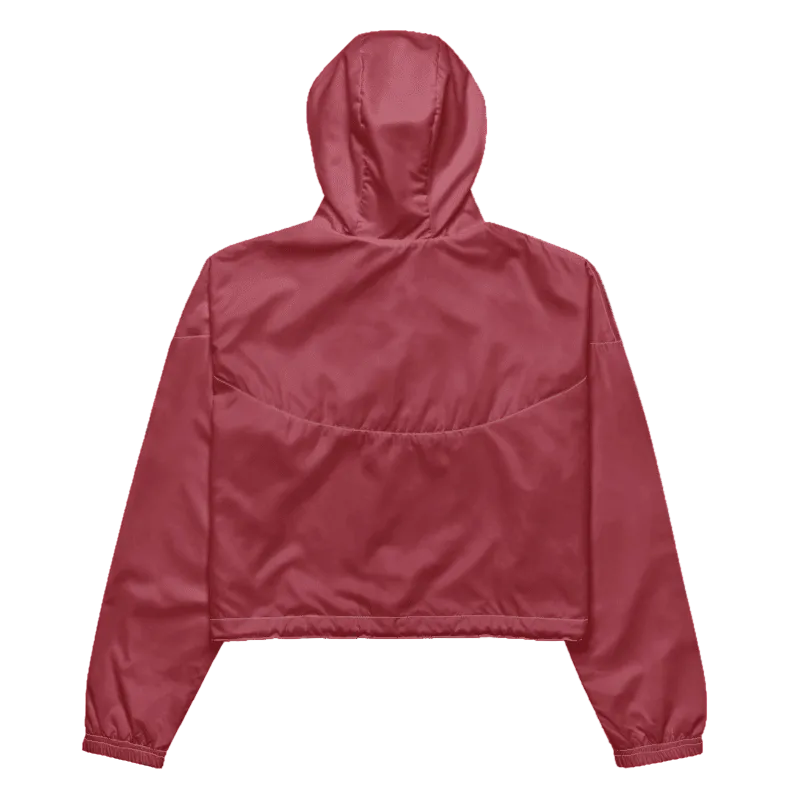 Women’s Cropped Windbreaker - Pink/Multi-color